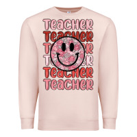 Pale Pink teacher Premium Sweatshirt - MaliasSmallBusiness