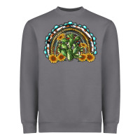 Storm western rainbow with cactus Heavyweight Sweatshirt - RanaPortraitStore