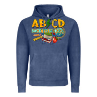 Vintage Denim abcd back to school Vintage Hoodie - texasbilliewilder
