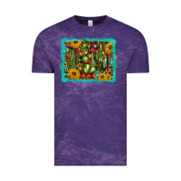 Cloud Purple cactus christmas Vintage Tee - BarkalooDesign