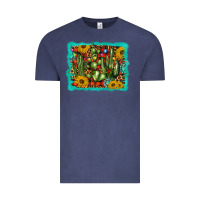 Vintage Denim cactus christmas Vintage Tee - BarkalooDesign