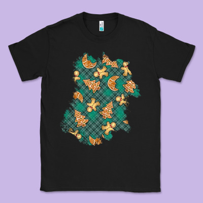 Christmas Gingerbread Cookies Patch Classic Tee Designed By Bundleandbundleshop