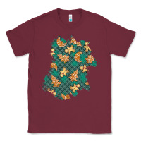 Burgundy christmas gingerbread cookies patch Classic Tee - BundleAndBundleShop