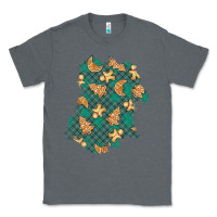 Charcoal Heather christmas gingerbread cookies patch Classic Tee - BundleAndBundleShop