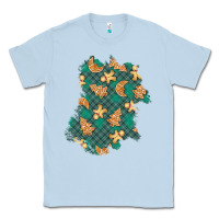 Dusty Blue christmas gingerbread cookies patch Classic Tee - BundleAndBundleShop