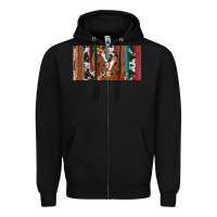 Black western horses gemstone horse cowhide leopard floral background licens Zipper Hoodie - Artiststas