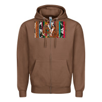 Chestnut western horses gemstone horse cowhide leopard floral background licens Zipper Hoodie - Artiststas