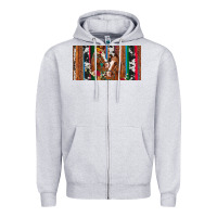 Heather Grey western horses gemstone horse cowhide leopard floral background licens Zipper Hoodie - Artiststas