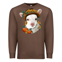Chestnut cute baby lamb thanksgiving nancy Premium Sweatshirt - NancyCooperArtShop