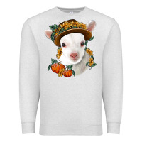 Oatmeal Heather cute baby lamb thanksgiving nancy Premium Sweatshirt - NancyCooperArtShop