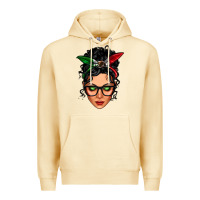 Pina Colada mexican latina girl messy bun Premium Hoodie - LillyAllenDesigns