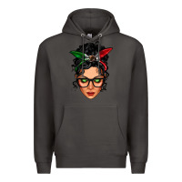 Smoke mexican latina girl messy bun Premium Hoodie - LillyAllenDesigns