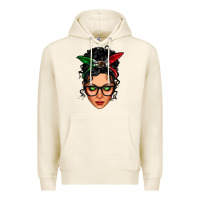 Tofu mexican latina girl messy bun Premium Hoodie - LillyAllenDesigns