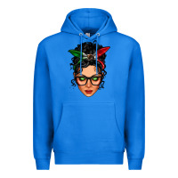 True Royal mexican latina girl messy bun Premium Hoodie - LillyAllenDesigns