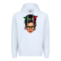 White mexican latina girl messy bun Premium Hoodie - LillyAllenDesigns