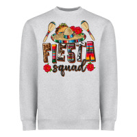Heather Grey Mexico Fiesta Squad Heavyweight Sweatshirt - texasbilliewilder