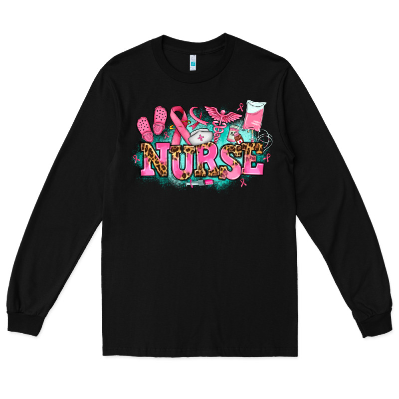 Breast Cancer Nurse Long Sleeve Tee by AdoDesignShop | Teevron