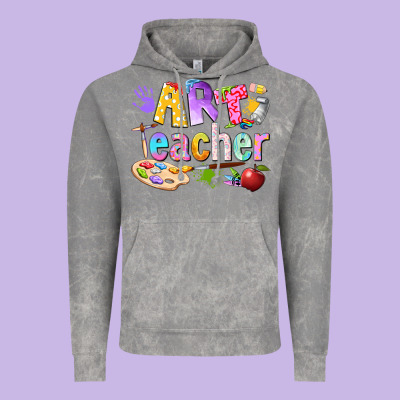 Art Teacher Vintage Hoodie Designed By Texasbilliewilder