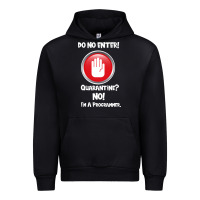 Black I'm Not In Quarantine I'm A Programmer Urban Hoodie - Bettercallsaul