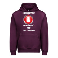 Mauve Wine I'm Not In Quarantine I'm A Programmer Urban Hoodie - Bettercallsaul