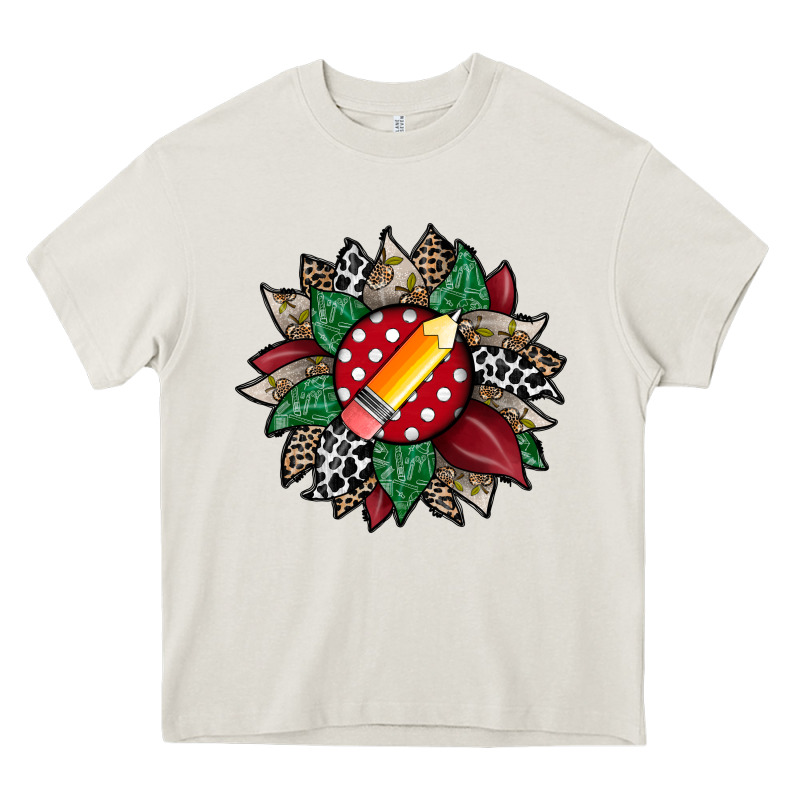 Teacher Sunflower Heavy Core Tee by RacoonDesign | Teevron