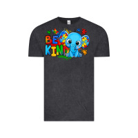 Vintage Black be kind autism elephant Vintage Tee - Zillion Design Studio