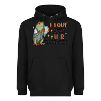 Black i love you u r beautiful frog Heavyweight Hoodie - MaliasSmallBusiness