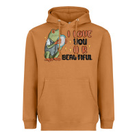 Meerkat i love you u r beautiful frog Heavyweight Hoodie - MaliasSmallBusiness
