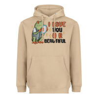 Mushroom i love you u r beautiful frog Heavyweight Hoodie - MaliasSmallBusiness