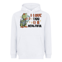 White i love you u r beautiful frog Heavyweight Hoodie - MaliasSmallBusiness