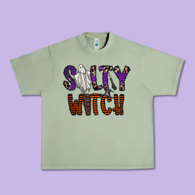 Salty Witch Urban Heavy Tee Designed By Cowhidedigitalart