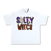 White Salty Witch Urban Heavy Tee - CowhideDigitalArt