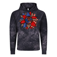 Cloud Black American flag leopard sunflower Vintage Hoodie - Zillion Design Studio