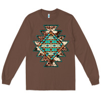 Chestnut cowhide leopard gemstone aztec Long Sleeve Tee - JahusDesignShop
