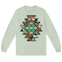 Matcha cowhide leopard gemstone aztec Long Sleeve Tee - JahusDesignShop