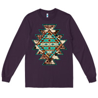 Plum cowhide leopard gemstone aztec Long Sleeve Tee - JahusDesignShop