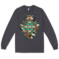 Smoke cowhide leopard gemstone aztec Long Sleeve Tee - JahusDesignShop