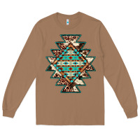 Toasted Coconut cowhide leopard gemstone aztec Long Sleeve Tee - JahusDesignShop
