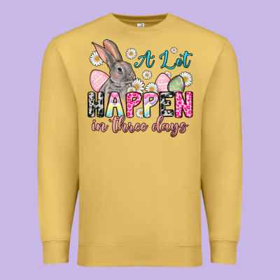 A Lot Can Happen In Three Days Premium Sweatshirt Designed By Nancycooperartshop
