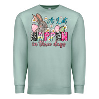 Seafoam A lot can happen in three days Premium Sweatshirt - NancyCooperArtShop