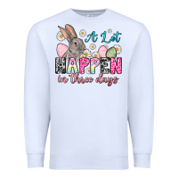 White A lot can happen in three days Premium Sweatshirt - NancyCooperArtShop