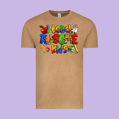 I Teach Ausome Kids Autism Teacher Vintage Tee Designed By Zillion Design Studio