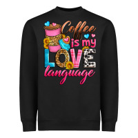 Black coffee is my love language Heavyweight Sweatshirt - Zillion Design Studio