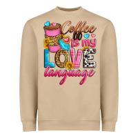 Mushroom coffee is my love language Heavyweight Sweatshirt - Zillion Design Studio