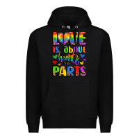 Black love is about hearts not parts Premium Hoodie - LillyAllenDesigns