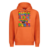 Carrot love is about hearts not parts Premium Hoodie - LillyAllenDesigns