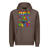 Coffee love is about hearts not parts Premium Hoodie - LillyAllenDesigns