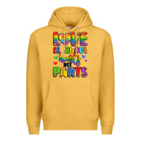 Mustard love is about hearts not parts Premium Hoodie - LillyAllenDesigns