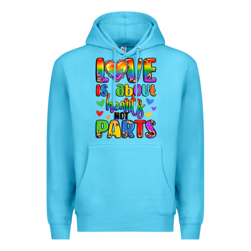 Love Is About Hearts Not Parts Premium Hoodie by LillyAllenDesigns | Teevron