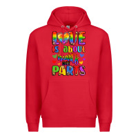 Red love is about hearts not parts Premium Hoodie - LillyAllenDesigns